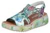 Rieker Damen Sandale mit Hochfront Blumenmuster und Plateau Produktbild-Vorschau 6