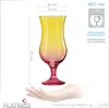 PLATINUX Cocktailgläser Gelb-Rosa aus Glas Set 6 Stück Produktbild-Vorschau 2