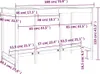 vidaXL Stół barowy 180x80x110 cm lite drewno sosnowe Podgląd zdjęcia produktu 8