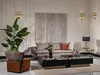 Sofagarnitur Dreisitzer Sessel Couchtische Set 6tlg Grau Produktbild-Vorschau 6