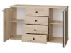 Cassettiera combinata ORURO 1 – rovere artisan / nero Anteprima dell’immagine prodotto 3