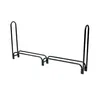 A black metal firewood rack is shown against a white background. Náhľad obrázku produktu