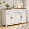 Credenza BEALIFE con 4 ante | 140x40x90 cm | MDF con angoli Anteprima dell’immagine prodotto 1