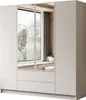Kleiderschrank AUREL 4D2SZ KASCHMIR mit Spiegel Produktbild-Vorschau 4