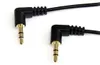 StarTech.com 0.3m Angle M/M cavo audio 0,3 m 3.5mm Nero Anteprima dell’immagine prodotto 1
