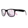 Retro Damen Sonnenbrille Schwarz Rosa Verspiegelt Vintage Produktbild-Vorschau 3