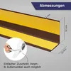 HOLZBRINK Weichsockelleiste selbstklebend PVC 32x23mm, 10 m Produktbild-Vorschau 2