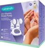 A product box for a Lansinoh 2in1 Electric Breast Pump, with a close-up of a baby's feet held by adult hands on the right side. Produktbild-Vorschau