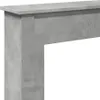 A close-up view of a concrete-look fireplace surround. Náhľad obrázku produktu