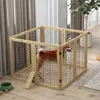 Dřevěná ohrada pro psy PawHut, ochranná mřížka na dveře, Náhled obrázku produktu 8