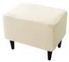 Hockerbezug / Poufbezug für Fußhocker und Pouf – Creme / Produktbild-Vorschau 1