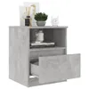 vidaXL Nachttische 2 Stk. Betongrau 40x40x50 cm Produktbild-Vorschau 8
