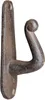Rustikaler Gusseisen Wandhaken antikbraun, ca. 11 cm hoch Produktbild-Vorschau 2