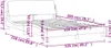vidaXL Bettgestell "Dover" Hellgrau 120x200 cm Stoff Produktbild-Vorschau 8