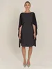 APART Fashion Damen Etuikleid mit Chiffon Umhang, Produktbild-Vorschau 6