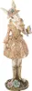 Clayre & Eef Figurine de décoration Lapin 26 cm Beige Doré Voir les images du produit 1
