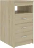 vidaXL Príborník so zásuvkami Sonoma dub 40x50x76 cm Náhľad obrázku produktu 1