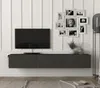 DOMEL TV stolík na stenu, antracit Náhľad obrázku produktu 2