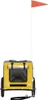 vidaXL Remorque pour vélo Chiens Jaune et gris Tissu Oxford Voir les images du produit 3