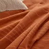 Atmosphera Plaid - terracotta - 230 x 250 cm - Baumwolle - Produktbild-Vorschau 6