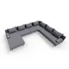 TRADA Gartenecksofa Bahama XXL Dunkelgrau Rechts 410x298 cm Produktbild-Vorschau 4