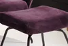 KAWOLA Hocker LOTTE Polsterhocker velvet purple Produktbild-Vorschau 3