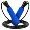 Springseil 280 cm Blau Fitness Speed Rope für Erwachsene – Produktbild-Vorschau 1