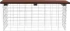 Gabionenbank Gabionen Sitzbank 100x30x43cm Gartenbank WPC Produktbild-Vorschau 2