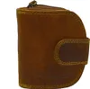 Elegante kleinere Damen Leder Geldbörse in halbrund mit Produktbild-Vorschau 1