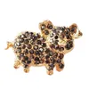 Frauen Strass Intarsien Schwein Brosche Pin Corsage Tasche Produktbild-Vorschau 8