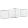 Gabionen mit Hochbogen 20Stk. 400x30x100/120cm Verzinktes Produktbild-Vorschau 3