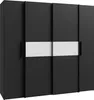 Forte KALIXTUS schwarzer Kleiderschrank 200, moderner Produktbild-Vorschau 6