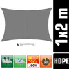 Mojave šedá 1x2m HDPE markíza Náhľad obrázku produktu 2