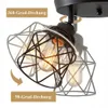 LED Deckenlampe Schwarz 25cm E27 Rund Deckenstrahler 3 Produktbild-Vorschau 4