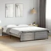 The Living Store Bettgestell Grau Sonoma 140x200 cm Produktbild-Vorschau 4