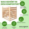 Moderner Komposter aus Lärchenholz Massivholz Produktbild-Vorschau 5