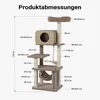 Lesný dub Fudajo, mačací strom s rozmermi 152 cm, béžovej Náhľad obrázku produktu 3