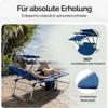 CASARIA® Sonnenliege Klappbar Wetterfest Aluminium Produktbild-Vorschau 6