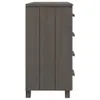 Sideboard HAMAR Hellgrau 79x40x80 cm Massivholz Kiefer Produktbild-Vorschau 4