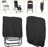 A collage of images showing different types of folding chairs and chair covers. Produktbild-Vorschau