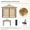 Outsunny Pavillon 3,3x3,3m, wasserabweisend Winterfest Produktbild-Vorschau 4