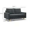 Wohnzimmer Sofa mit Schlaffunktion, Sofa 2-Sitzer BLANK, Produktbild-Vorschau 9