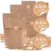 24 kleine Papiertüten braun natur 16,5 x 26 x 6,6 cm + 24 Produktbild-Vorschau 1