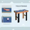 HOMCOM 4-in-1 Multispieltisch mit Tischfußball Tischhockey Produktbild-Vorschau 7