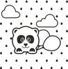 Stolička do vane Panda s hračkou - bielo-sivá s prísavkami Náhľad obrázku produktu 10