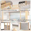 STILVORA Etagenbett 90x200 cm mit weicher Produktbild-Vorschau 5