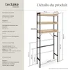 Étagère de salle de bain Seattle - 67 x 25 x 165,5 cm, Bois Voir les images du produit 6