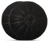 Two black circular charcoal filters are shown from a diagonal angle. Produktbild-Vorschau