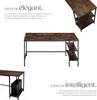 Bureau informatique DONEGAL 140x60x76,5cm - Bois foncé Voir les images du produit 3