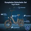 Mofaroller Faltbares Moped 20 Zoll 500 W Max 45 km/h Akku Produktbild-Vorschau 13